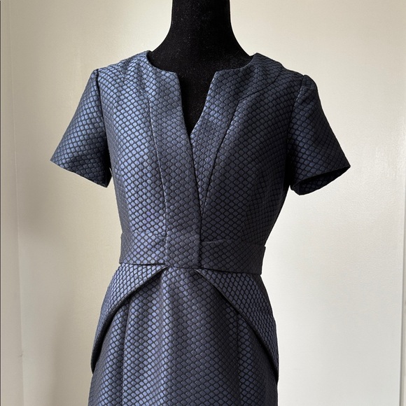 Maeve Navy Textured Mini Dress - Picture 5 of 6